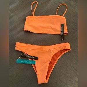 Jolyn Guava Bathing Suit (sold together OR separate - sizes: M top, L bottom)